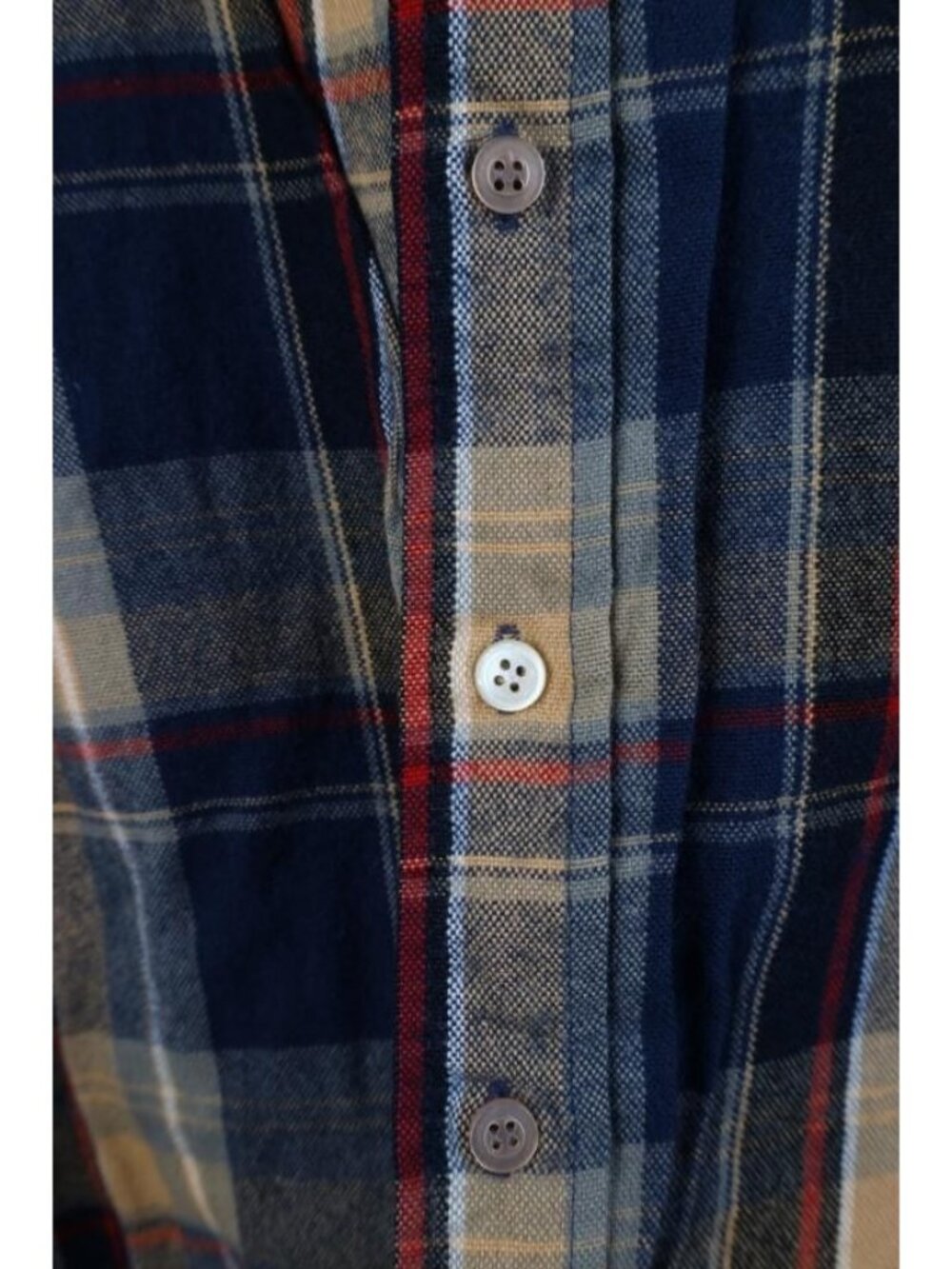 Vintage 90s Streetwear Mens Large Quilted Flannel Knit Button Shirt Jacket Jac - Picture 9 of 12
